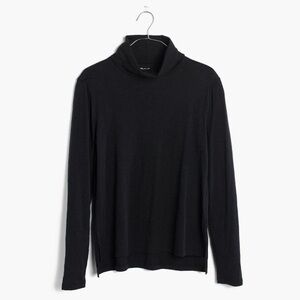 Madewell whisper cotton turtle neck black size small